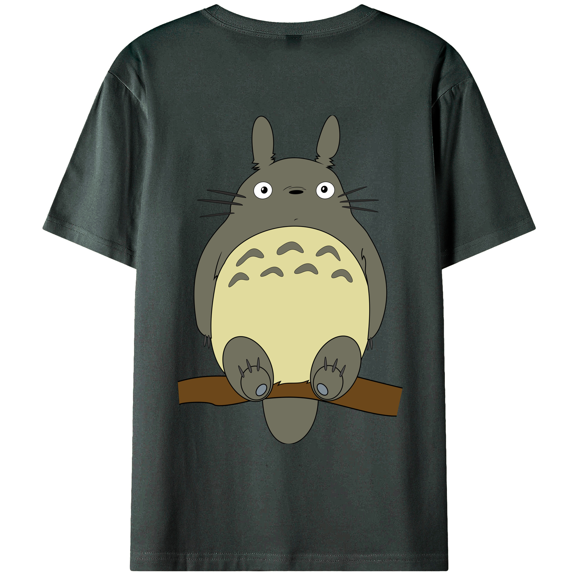 （画像用） となりのトトロ 草壁メイ 草壁サツキ My Neighbor Totoro Satsuki Kusakabe Mei Kusakabe 綿100％ メンズ半袖Tシャツ（バックプリント） 通気性